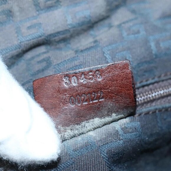 GUCCI Hand Bag Canvas Leather Khaki Brown 30458 Auth 135059 - Picture 13 of 16